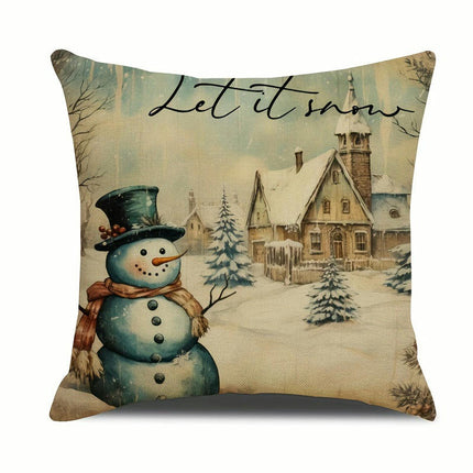 Christmas Decor Pillow Covers Winter Holiday Party for Sofa Couch Home Farmhouse Decor