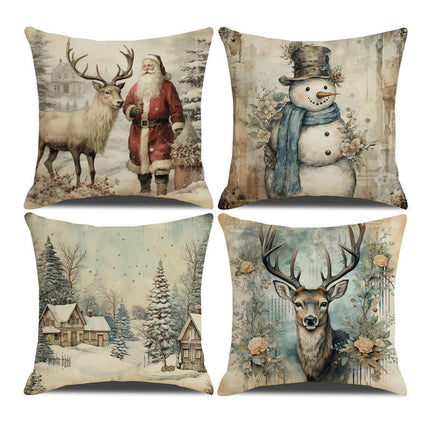 Christmas Decor Pillow Covers Winter Holiday Party for Sofa Couch Home Farmhouse Decor