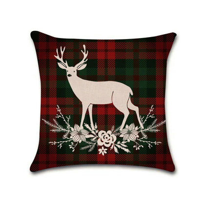 Merry Christmas Throw Pillow Cover,Home Winter Decoration Holiday Square Pillowcase Decor for Sofa Couch