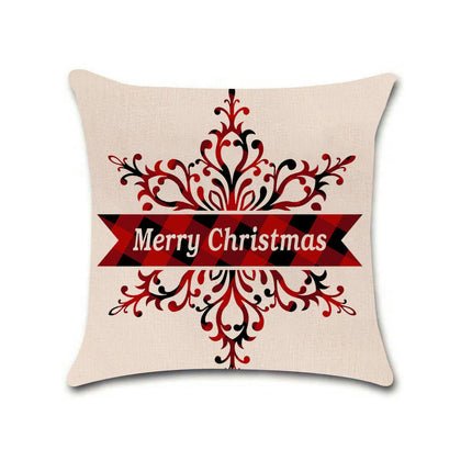 Merry Christmas Throw Pillow Cover,Home Winter Decoration Holiday Square Pillowcase Decor for Sofa Couch