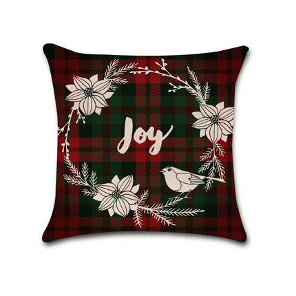 Merry Christmas Throw Pillow Cover,Home Winter Decoration Holiday Square Pillowcase Decor for Sofa Couch