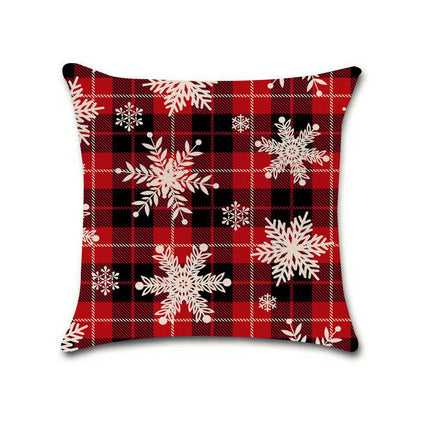 Merry Christmas Throw Pillow Cover,Home Winter Decoration Holiday Square Pillowcase Decor for Sofa Couch-A