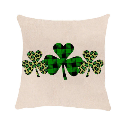 St. Patrick Decorative Throw Pillow Covers Square Cushion Case Spring Home Decoration for Sofa