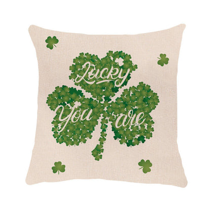 St. Patrick Decorative Throw Pillow Covers Square Cushion Case Spring Home Decoration for Sofa