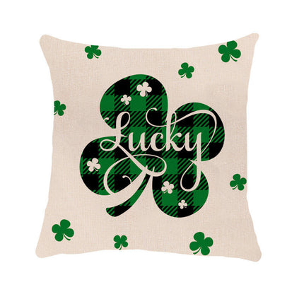 St. Patrick Decorative Throw Pillow Covers Square Cushion Case Spring Home Decoration for Sofa