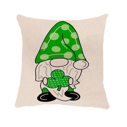 St. Patrick Decorative Throw Pillow Covers Square Cushion Case Spring Home Decoration for Sofa