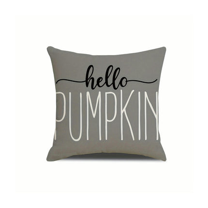 Fall Pillow Covers Thanksgiving Autumn Throw Pillow Covers Square Outdoor Sofa Couch Home Pillow Cases-C