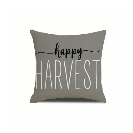 Fall Pillow Covers Thanksgiving Autumn Throw Pillow Covers Square Outdoor Sofa Couch Home Pillow Cases-C