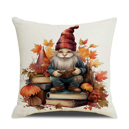 Fall Pillow Covers Thanksgiving Autumn Throw Pillow Covers Square Outdoor Sofa Couch Home Pillow Cases-A1