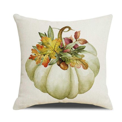 Fall Pillow Covers Thanksgiving Autumn Throw Pillow Covers Square Outdoor Sofa Couch Home Pillow Cases-A2