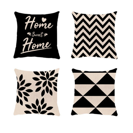 Modern Geometric Decorative Throw Pillow Covers Outdoor Square Cushion Covers with Zipper