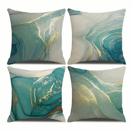 Modern Marble Decorative Throw Pillow Covers Outdoor Square Cushion Covers with Zipper