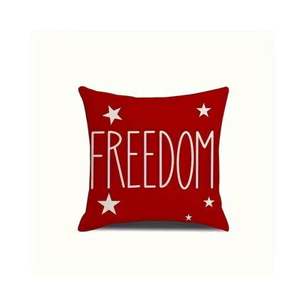 American Flag Independence Day Decorative Throw Pillow Covers Square Cushion Covers with Zipper-A1