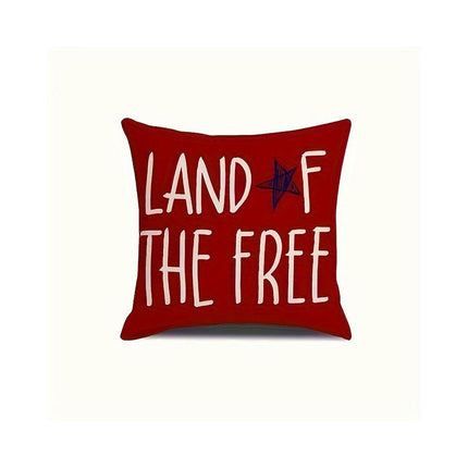 American Flag Independence Day Decorative Throw Pillow Covers Square Cushion Covers with Zipper-A2