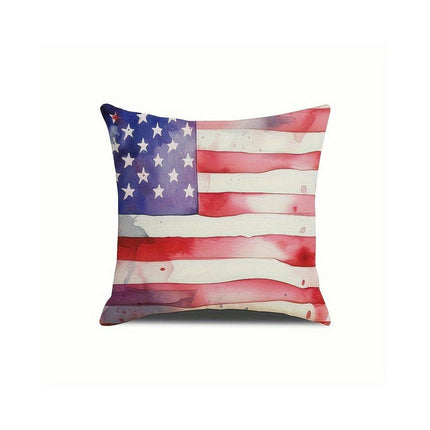 4th of July Pillow Covers Decorative Throw Pillowcase Independence Day Cushion Cover for Sofa