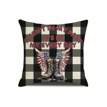 4th of July Pillow Covers Decorative Throw Pillowcase Independence Day Cushion Cover for Sofa-A