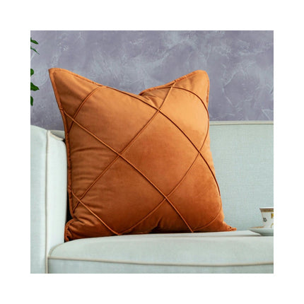 Modern Velvet Throw Pillow Cover Soft Decorative Square Pillow Cover Cushion Covers, Home Decor for Sofa-A