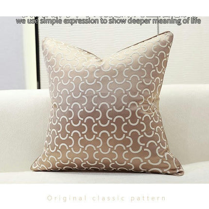 Square Luxury Decorative Throw Pillow Cover for Bed Sofa Couch Pillow Case with Zipper for Home Decor-D