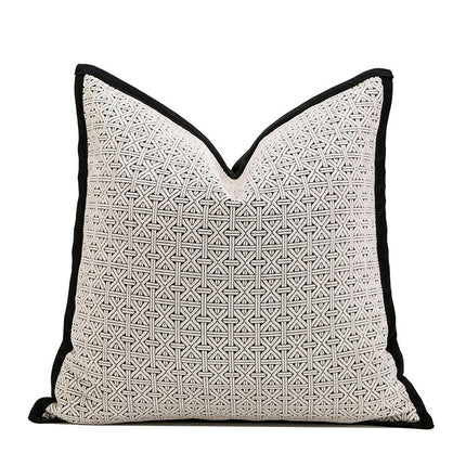 Black White Decorative Throw Pillow Case Luxury Cushion Cover Square Throw Pillow Covers for Home