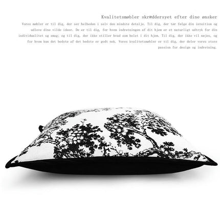 Black White Decorative Throw Pillow Case Luxury Cushion Cover Square Throw Pillow Covers for Home