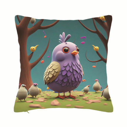 Throw Pillow Covers Decorative Outdoor Pillow Covers Cartoon Animal Cushion Covers for Sofa Home Decor