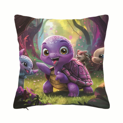 Throw Pillow Covers Decorative Outdoor Pillow Covers Cartoon Animal Cushion Covers for Sofa Home Decor