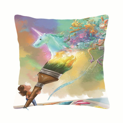 Throw Pillow Covers Decorative Outdoor Pillow Covers Cartoon Animal Cushion Covers for Sofa Home Decor