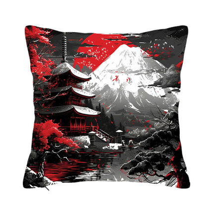 Landscape Pillow Covers Decorative Throw Pillows Cover Square PillowCase Farmhouse Cushion Couch Sofa