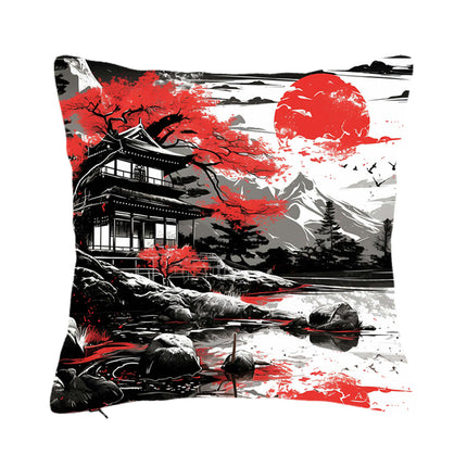 Landscape Pillow Covers Decorative Throw Pillows Cover Square PillowCase Farmhouse Cushion Couch Sofa