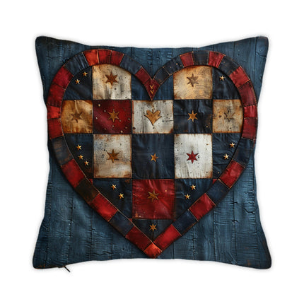 Independence Day Heart Throw Pillow Cover Decorative Pillow Case Home Decor Square Pillowcase