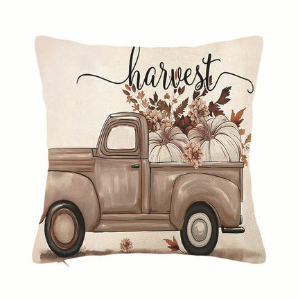 Flower Truck Throw Pillow Covers Outdoor Decorative Cushion Cover Square Pillow Case Home Decor