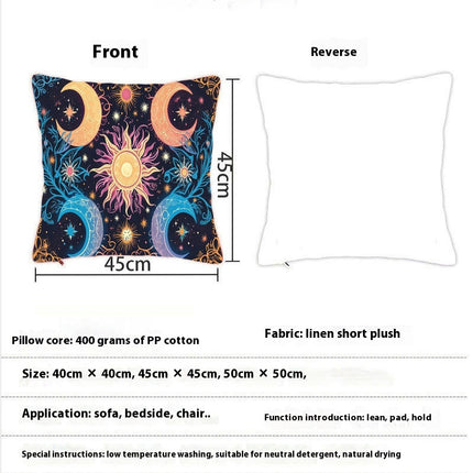 Bohemian Sun Throw Pillow Covers Soft Decorative Cushion Cover Square Pillow Case For Home Decor