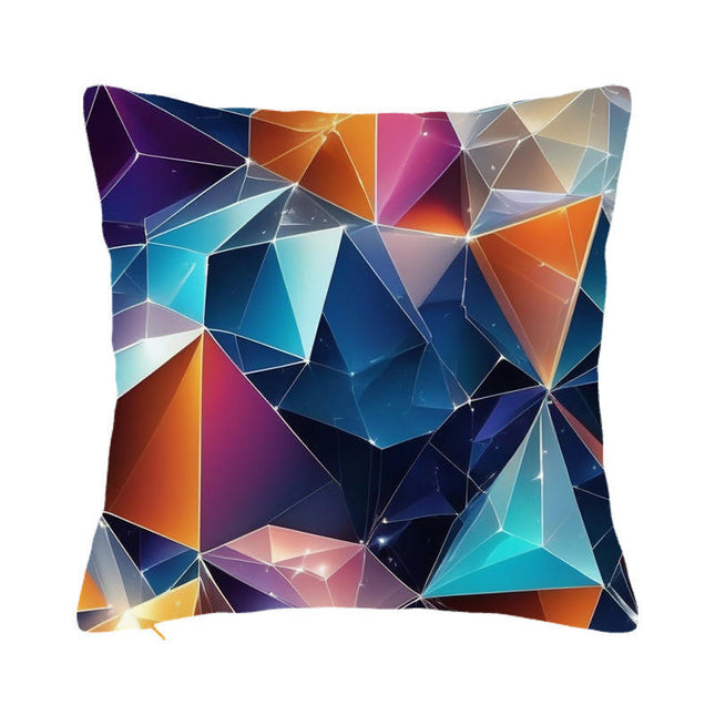 Colorful Geometric Throw Pillow Covers Soft Square Cushion Covers Pillow Cushion Case for Home Decor