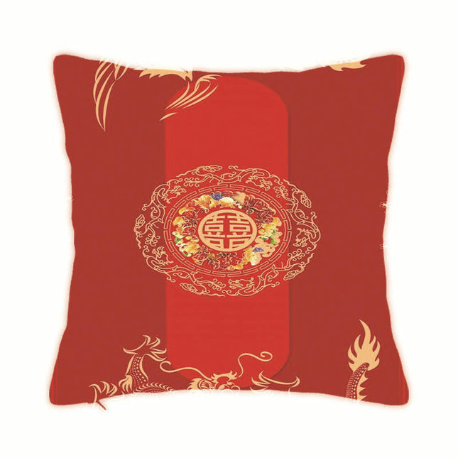 Wedding Throw Pillow Covers Red Cushion Covers Pillow Cases for Outdoor Couch Sofa Decoration