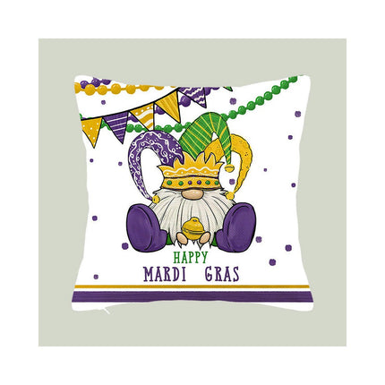 Mardi Gras Pillow Covers for Home Decor Throw Pillows Decorative Cushion Cases Mardi Gras Decorations