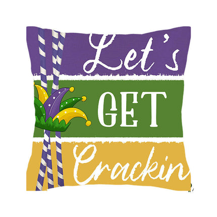 Mardi Gras Pillow Covers for Home Decor Throw Pillows Decorative Cushion Cases Mardi Gras Decorations