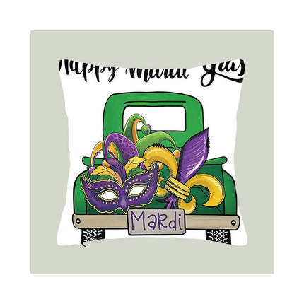 Mardi Gras Pillow Covers for Home Decor Throw Pillows Decorative Cushion Cases Mardi Gras Decorations