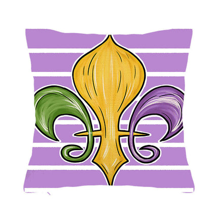 Mardi Gras Pillow Covers for Home Decor Throw Pillows Decorative Cushion Cases Mardi Gras Decorations