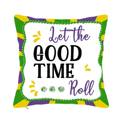 Mardi Gras Pillow Covers for Home Decor Throw Pillows Decorative Cushion Cases Mardi Gras Decorations