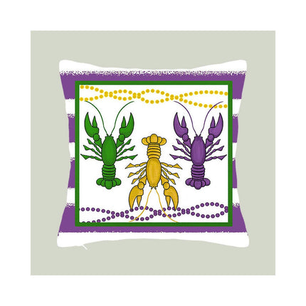 Mardi Gras Pillow Covers for Home Decor Throw Pillows Decorative Cushion Cases Mardi Gras Decorations