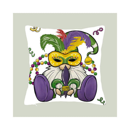 Mardi Gras Pillow Covers for Home Decor Throw Pillows Decorative Cushion Cases Mardi Gras Decorations