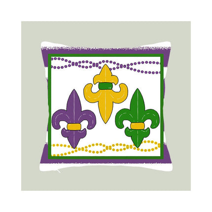 Mardi Gras Pillow Covers for Home Decor Throw Pillows Decorative Cushion Cases Mardi Gras Decorations