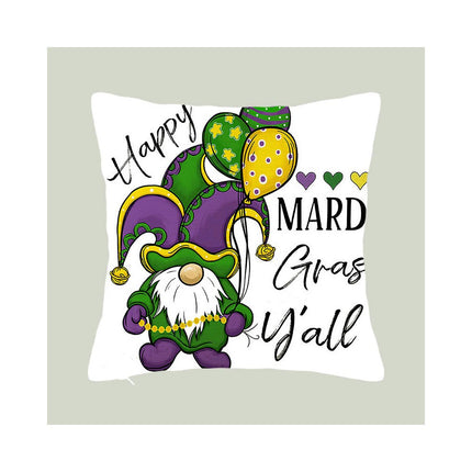 Mardi Gras Pillow Covers for Home Decor Throw Pillows Decorative Cushion Cases Mardi Gras Decorations