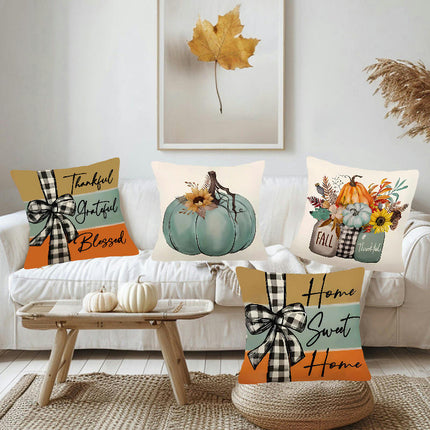 Plant Flowers Throw Pillow Covers for Home Decor Autumn Decorative Cushion Cases for Sofa