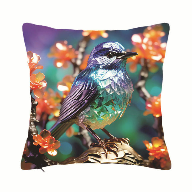 Colorful Bird Decorative Throw Pillow Covers Soft Pillows Case ,Cushion Covers for Home Decor