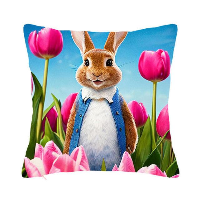 Colorful Easter Decorative Throw Pillow Covers Soft Pillows Case ,Cushion Covers for Home Decor