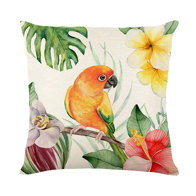 Colorful Bird Decorative Throw Pillow Covers Soft Pillows Case ,Cushion Covers for Home Decor-A