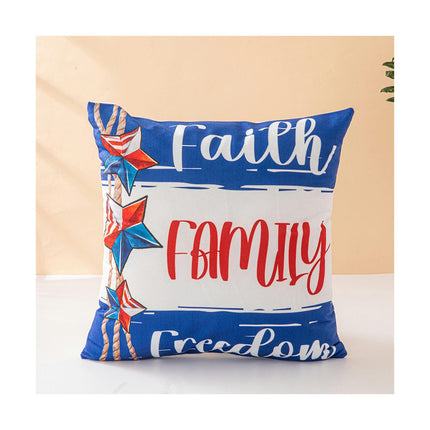 Throw Pillow Covers Decorative Pillow Covers American Flag Pillow Covers Independence Day Cushion Cases