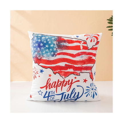 Throw Pillow Covers Decorative Pillow Covers American Flag Pillow Covers Independence Day Cushion Cases