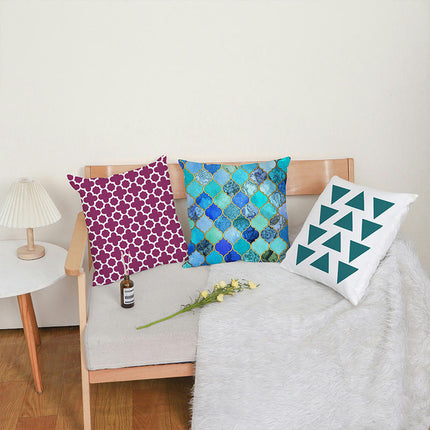 Home Decorative Throw Pillow Case Sofa Cushion Cover Geometric Home Office Indoor Decorative Square